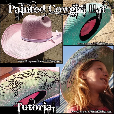 Painted cowgirl hat tutorial